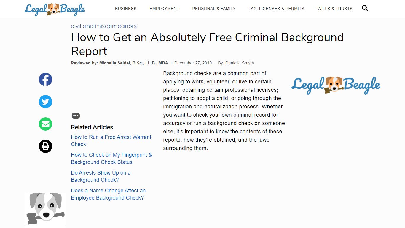 How to Get an Absolutely Free Criminal Background Report